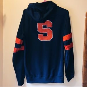 Navy Syracuse zip hoodie